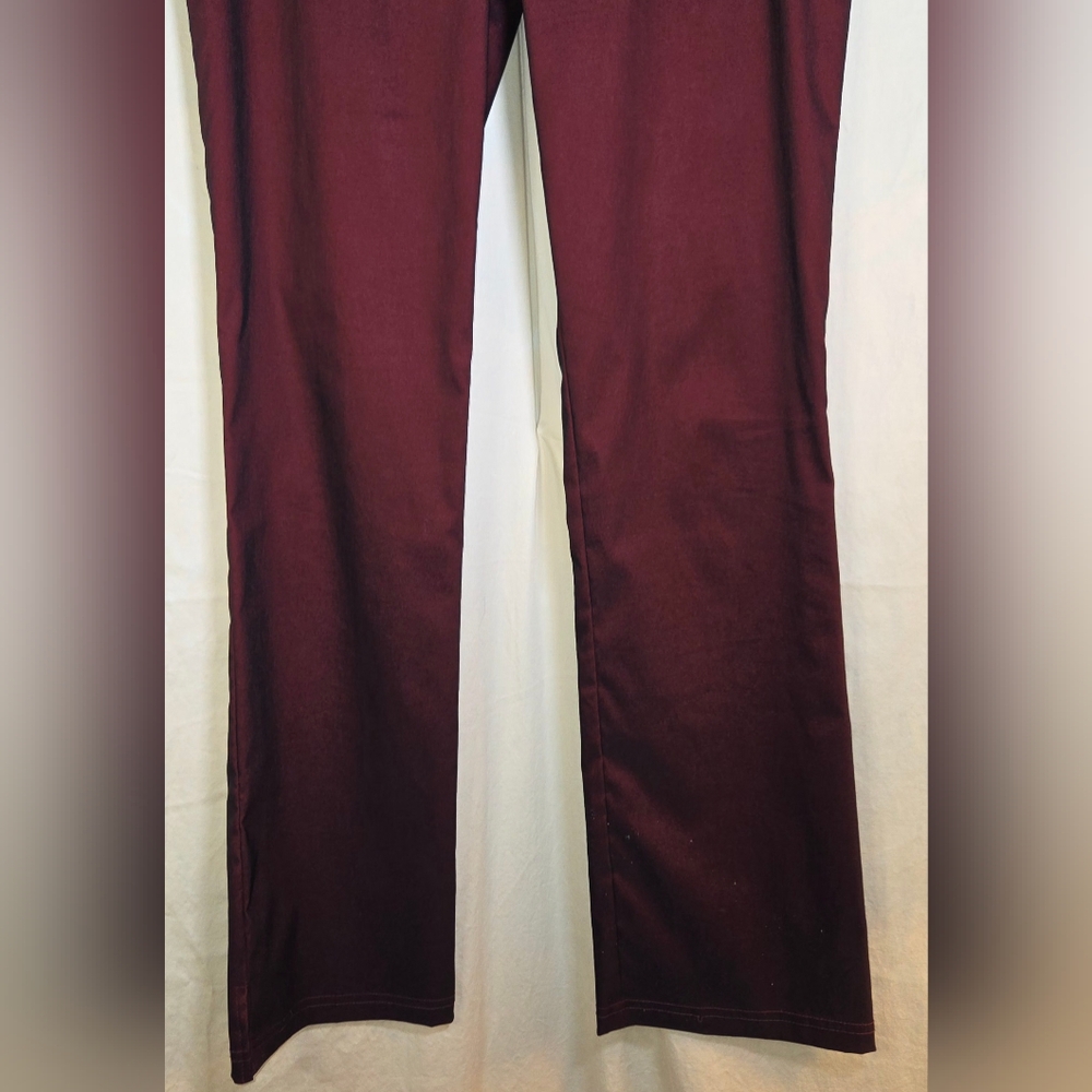 ✨️Vtg Y2K Formula X Deep Burgundy Flare Pants Size 5/6 - Picture 4 of 6